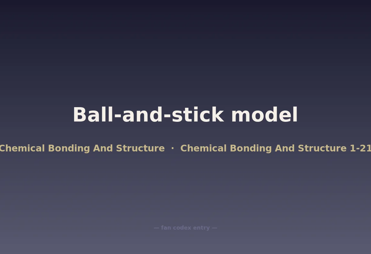 Ball-and-stick model