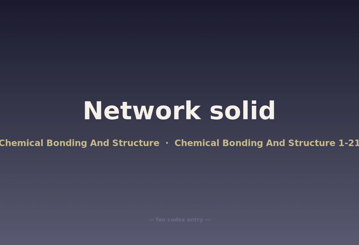 Network solid