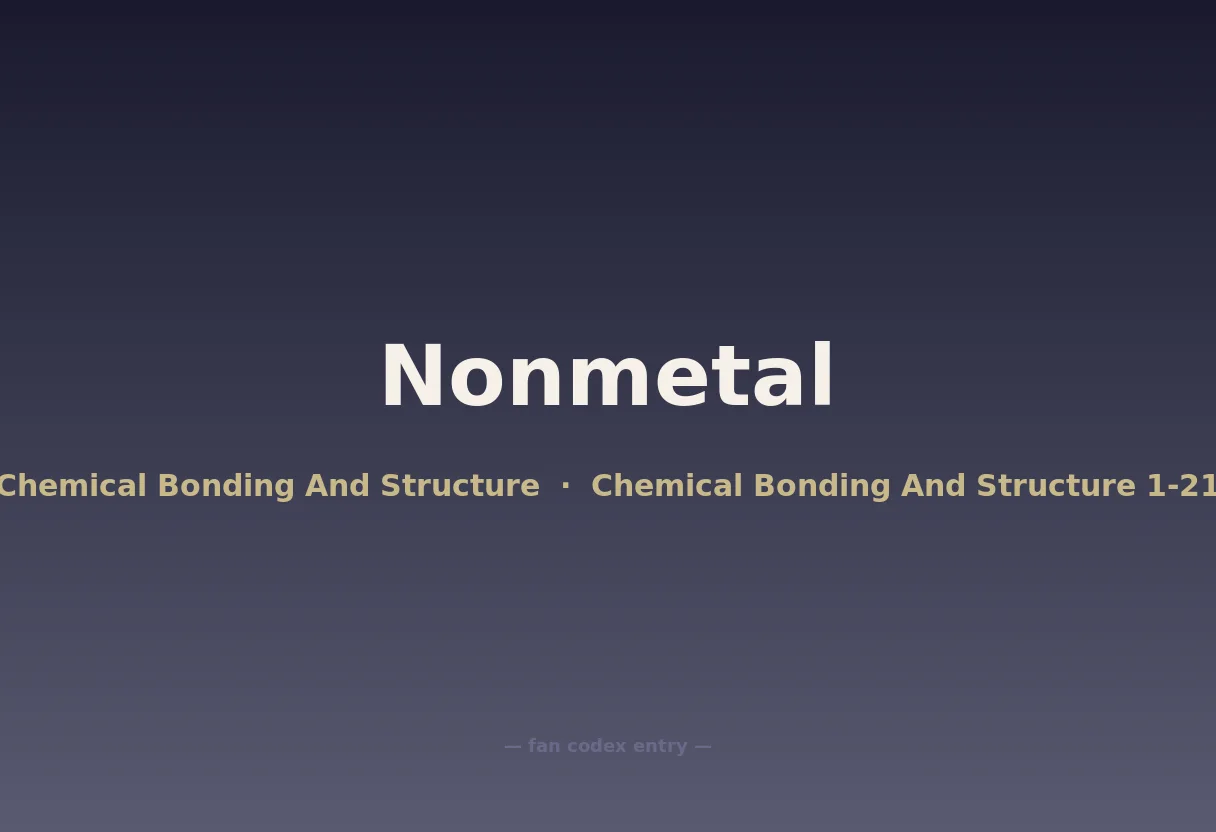Nonmetal