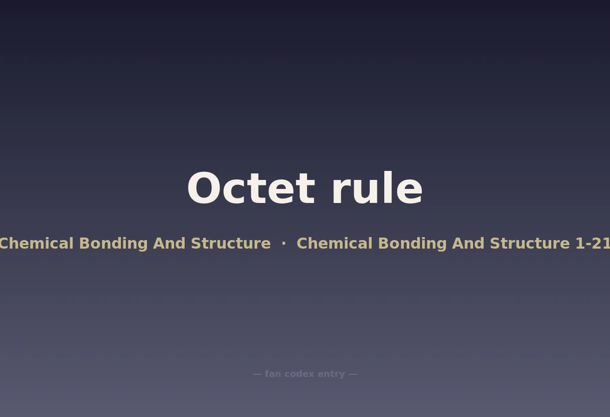 Octet rule